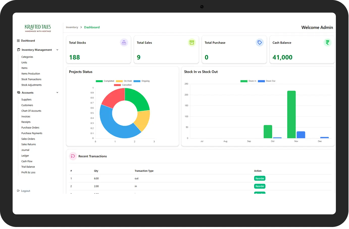 Account and Inventory Software